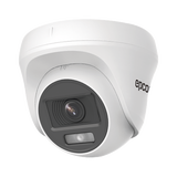 Turret TURBOHD 2 Megapíxel (1080p) / Imagen a color 24/7 / Lente 2.8 mm / Policarbonato / Luz Blanca 20 mts / Interior / Microfono Integrado / TVI-AHD-CVI-CVBS / dWDR
