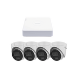 Kit IP 1080p (2 Megapixel) / NVR de 4 Canales con 4 Puertos PoE / 4 Cámaras IP Turret con Micrófono Integrado / ColorVu y ACUSENSE Lite - Image 2