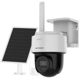 Kit Solar IP All in One / AOV / PT IP 4 Megapixel / Lente 2.8 mm / Panel Solar + Batería de Respaldo de Litio (9000 mAh) / Conexión 4G / Audio de Dos Vías / Dual Light / IP66 / Micro SD