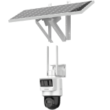 Kit Solar IP All in One / Doble Detección (Radar + PIR) / PT IP 4 Megapixel / Lente 2.8 mm / Panel Solar / Batería de Respaldo de Litio 90Wh (Hasta 2 días) / Conexión 4G / Audio de Dos Vías / Accesorios de Inst. / Direc
