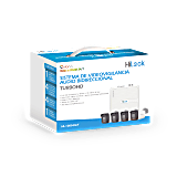 KIT TurboHD 1080p / DVR 4 canales / 4 Cámaras Bala de Metal / H.265+ / 1 Fuente de Poder Profesional / Accesorios de Instalación