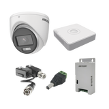 KIT COLORVU TURBOHD 1080pLite / DVR 4 Canales / 4 Cámaras Eyeball (exterior) / Transceptores / Conectores / Fuente de Poder Profesional
