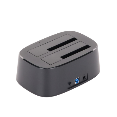 50854-3 Base USB 3.0 para Disco Duro de Doble Bahía | Soporta Discos SATA de 2.5' & 3.5´ | Soporta discos de 12TB | Compatible con UASP, SATA 3.0 | Con adaptador de corriente 12V3A | Cable USB 1M | Alta Velocidad | Modo Clonación. - Image 3