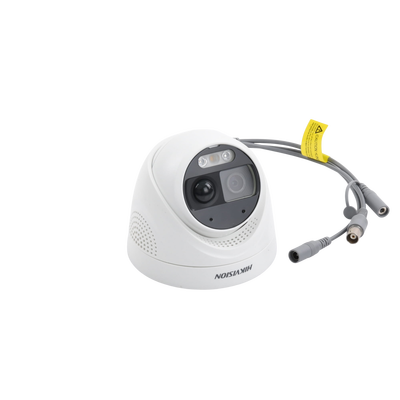 DS-2CE72DF3T-PIRXOS-4 Turret TURBOHD 2 Megapixeles (1080p) / Imagen a color 24/7 / Lente 2.8 mm / Luz Blanca 20 mts / Exterior IP67 / WDR 130dB / Sensor PIR / Sirena Integrada / Estrobo ROJO - AZUL / Micrófono Integrado - Image 4