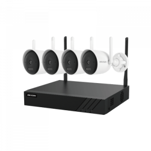 Kit IP Inalámbrico 4 Megapixel / NVR 4 Canales / 4 Cámaras Bala para Exterior / 1 HDD de 1 TB / Modo Repetidor