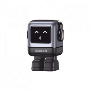 cargador robotgan de 65w serie uno | 3 puertos de carga rápida | 2 usb c | 1 usb a | pd 3.0 | qc 4.0 | carga inteligente | tecnología gan ii | zapato magnético extraíble | carcasa ignífuga | pantalla led