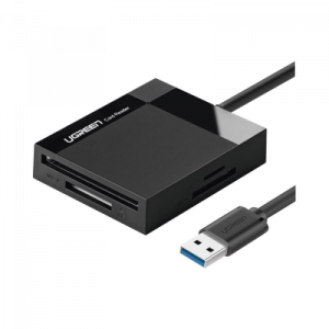 Lector de Tarjetas USB-A 3.0 a CompactFlash (CF)/ MemoryStick (MS)/ TransFlash (TF)/ SecureDigital (SD) | 4 en 1 | 5Gbps | Hasta 2TB | Soporta Windows/Mac OS/Linux/Android | Lectura de tarjetas simultánea | Cable de 15cm.