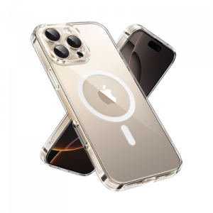 Funda protectora magnética transparente UGREEN Classy para iPhone 16 Pro (transparente)