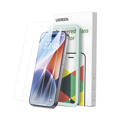 protector de pantalla ugreen hd con marco de instalación para iphone 16 pro max (paquete de 2) Protector de pantalla UGREEN HD con marco de instalación para iPhone 16 Pro Max (paquete de 2) — Memoria microSD en Morelia | SolutionSiteMX