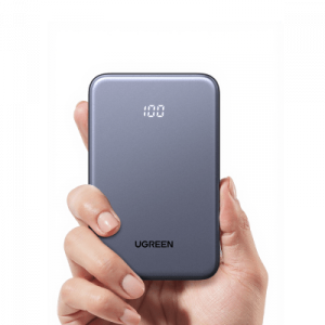Power bank Ultradelgado 10000mAh / 20W Máximo / Puerto USB-C PD3.0 PPS / Puerto USB-A 22.5W / Batería Polímero de Litio / Pantalla Digital / Carga Rápida 3 Horas / Protocolos Múltiples / Protección