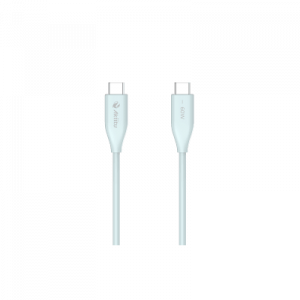 Cable de Carga USB-C a C / 1.5 Metros (4.92 Pies) / Potencia 60W / Velocidad Transferencia 480 Mbps / Tecnología GaN (Nitruro de Galio) / Fast-Charging / Material Silicona No Tóxica / Conector Aluminio Anodizado