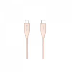 Cable de Carga USB-C a C / 1.5 Metros (4.92 Pies) / Tecnología GaN (Nitruro de Galio) / Fast-Charging / Potencia 60W / Velocidad Transferencia 480 Mbps / Material Silicona No Tóxica / Conector Aluminio Anodizado