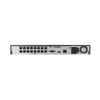 nvr 16 canales grabacion hasta 8mp / h.265 / p2p wisenet / 16 puertos poe plug and play / 80 mbps para grabacion. nvr 16 canales grabacion hasta 8mp / h.265 / p2p wisenet / 16 puertos poe plug and play / 80 mbps para grabacion.
