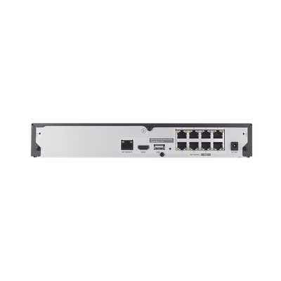 nvr 8 canales soporta hasta 8mp / h.265 / p2p wisenet / 8 puertos poe plug and play. nvr 8 canales soporta hasta 8mp / h.265 / p2p wisenet / 8 puertos poe plug and play.