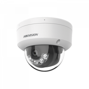 [Dual Light] Domo IP 6 Megapixel / Lente 2.8 mm / 30 mts IR + 30 mts Luz Blanca / Micrófono Integrado / Antivandálico IK08 / ACUSENSE Lite / Exterior IP67 / H.265 / PoE / ONVIF / Micro SD
