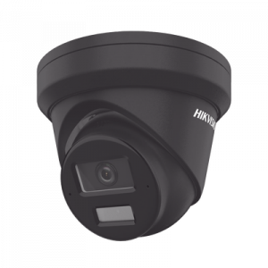 [Dual Light + 2 Micrófonos de Doble Matriz] Turret IP 4 Megapixel / Color Negro / Lente 2.8 mm / 30 mts Luz Blanca + 30 mts IR / ACUSENSE / Exterior IP67 / WDR 120 dB / PoE / ONVIF / Micro SD / Metal / ACUSEEK
