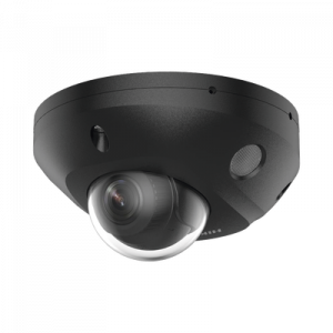 [Dual Light + 2 Micrófonos Integrados] Mini Domo IP 4 Megapixel / Color Negro / Lente 2.8 mm / 30 mts Luz Blanca + 30 mts IR / ACUSENSE / Exterior IP67 / IK08 / WDR 120 dB / PoE / ONVIF / Alarmas I/O / Micro SD / ACUSEEK