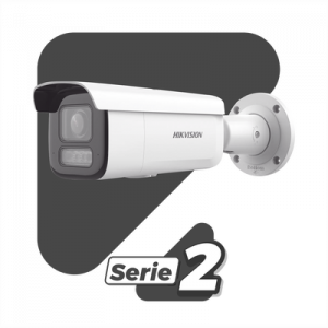 [Dual Light + 2 Micrófonos Integrados] Bala IP 2 Megapixel / Lente Mot. 2.8 a 12 mm / 60 mts Luz Blanca + 60 mts IR / ACUSENSE / Exterior IP67 / IK10 / WDR 120 dB / PoE+ / Alarmas I/O / Micro SD / Metal / IK10 / ACUSEEK