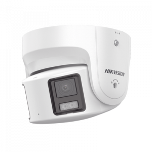 [PROTECCIÓN ACTIVA] Turret IP Panorámica 8 Megapixel / 180° / Imagen a Color 24/7 / PoE / WDR 130° / IP67 / ACUSENSE / Protección Activa (Luz Estroboscópica y Alarma Audible) / MicroSD