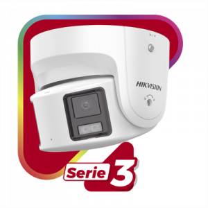 [protecciÓn activa] turret ip panorámica 8 megapixel / 180° / imagen a color 24/7 / poe / wdr 130° / ip67 / acusense / protección activa (luz estroboscópica y alarma audible) / microsd