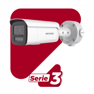[ protecciÓn activa ] bala ip 4 megapixel / lente 4 mm / 60 mts ir / exterior ip67 / micrófono y bocina integrado (audio de dos vías) / darkfighter / poe+ / luz estroboscopica / onvif / micro sd / 4 analíticos