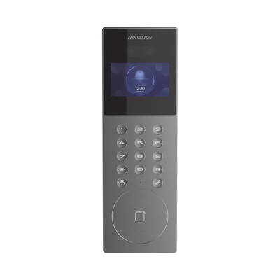 videoportero ip multiapartamento con reconocimiento facial / llamada a app hikconnect (requiere monitor) / protección ip65 / apertura por rostro, tarjeta o app Videoportero IP Multiapartamento con Reconocimiento Facial / Llamada a App HikConnect (requiere monitor) / Protección IP65 / Apertura por Rostro, Tarjeta o App — Videoporteros e Interfonos en Morelia | SolutionSiteMX