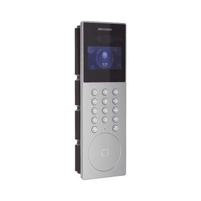 videoportero ip multiapartamento con reconocimiento facial / llamada a app hikconnect (requiere monitor) / protección ip65 / apertura por rostro, tarjeta o app videoportero ip multiapartamento con reconocimiento facial / llamada a app hikconnect (requiere monitor) / protección ip65 / apertura por rostro, tarjeta o app