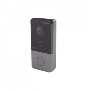 videoportero ip 2 megapixel / poe estandar / ip65 / apertura desde hik connect / soporta 1 departamento y hasta 6 monitores / soporta tarjetas mifare / 1 salida relay