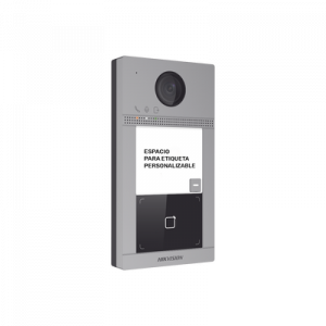 videoportero ip 2 megapixel / llamada y apertura remota desde app hik connect / poe / exterior ip65 + antivandalico ik08 / 1 departamento / apertura con tarjeta / soporta 2 puertas y hasta 6 monitores