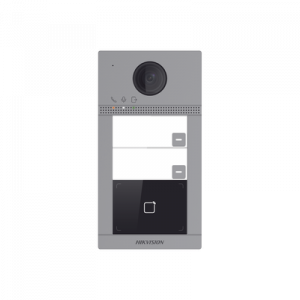 Videoportero IP (IP65 + IK08) con Llamada y apertura desde APP Hik-Connect / Soporta 2 Departamentos / PoE Estandar / Interfaz WEB para configuración / 2 puertas Videoportero IP (IP65 + IK08) con Llamada y apertura desde APP Hik-Connect / Soporta 2 Departamentos / PoE Estandar / Interfaz WEB para configuración / 2 puertas