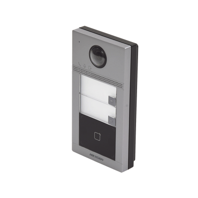 videoportero ip (ip65 + ik08) con llamada y apertura desde app hik connect / soporta 2 departamentos / poe estandar / interfaz web para configuración / 2 puertas videoportero ip (ip65 + ik08) con llamada y apertura desde app hik connect / soporta 2 departamentos / poe estandar / interfaz web para configuración / 2 puertas