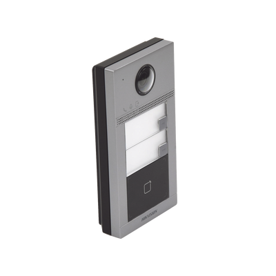 videoportero ip (ip65 + ik08) con llamada y apertura desde app hik connect / soporta 2 departamentos / poe estandar / interfaz web para configuración / 2 puertas videoportero ip (ip65 + ik08) con llamada y apertura desde app hik connect / soporta 2 departamentos / poe estandar / interfaz web para configuración / 2 puertas