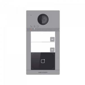 videoportero ip 2 megapixel / llamada y apertura remota desde app hik connect (requiere monitor) / poe / exterior ip65 + antivandalico ik08 / 2 departamentos / apertura con tarjeta / soporta 2 puertas y hasta 6 monitores