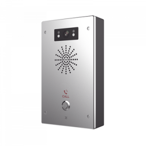 video intercomunicador ip, 2 líneas sip, 2 relevadores con botón para llamada, onvif, anti vandálico, poe, ip65 e ik10, poe