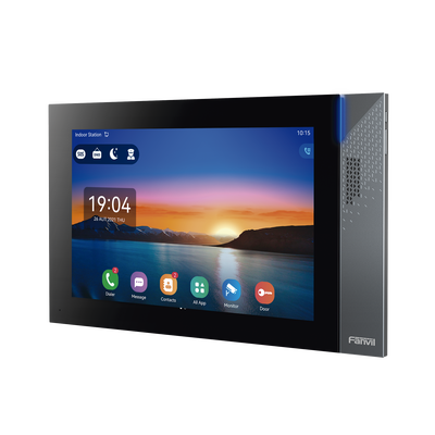 monitor ip/sip para interior con android, wi fi, bluetooth, pantalla táctil de 10.1", audio de 2 vías, poe, 8 interfaces de entrada de alarma. monitor ip/sip para interior con android, wi fi, bluetooth, pantalla táctil de 10.1", audio de 2 vías, poe, 8 interfaces de entrada de alarma.