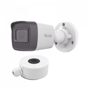 HiLook Series / Bala IP 4 Megapixel / 20 mts IR / Exterior IP67 / PoE / dWDR / Lente 2.8 mm + Caja de conexión DS-1280ZJ-XSP HiLook Series / Bala IP 4 Megapixel / 20 mts IR / Exterior IP67 / PoE / dWDR / Lente 2.8 mm + Caja de conexión DS-1280ZJ-XSP