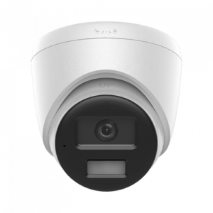 [dual light] turret ip de 2 megapixel / lente 2.8 mm / Ángulo de visión 101° / 20 mts ir + 15 mts luz blanca / micrófono integrado / acusense lite / exterior ip67 / poe / dwdr / h.265+ / onvif