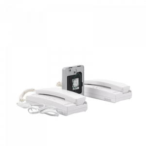 Kit de Audio Portero con 2 Auriculares y Frente de Calle Kit de Audio Portero con 2 Auriculares y Frente de Calle