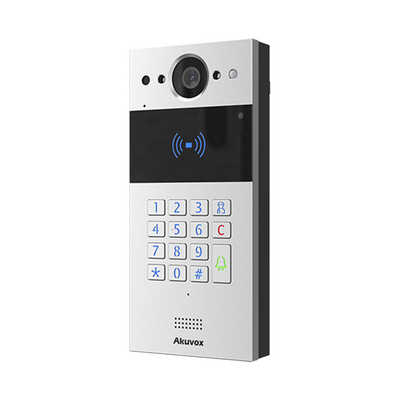 videoportero sip / teclado y lector de tarjeta / notificación app / notificación llamada telefónica / configuración en la nube / poe / ip65 / cámara de 2 mp / nfc / pin temporal para visitas / control de 2 puertas videoportero sip / teclado y lector de tarjeta / notificación app / notificación llamada telefónica / configuración en la nube / poe / ip65 / cámara de 2 mp / nfc / pin temporal para visitas / control de 2 puertas