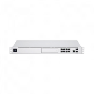 unifi os console: dream machine pro, con 1 puerto wan gigabit rj45, 1 puerto wan 10g sfp+ / 8 puertos lan gigabit rj 45, y una bahía de hdd 3.5" (no incluye hdd), integra todas las aplicaciones unifi