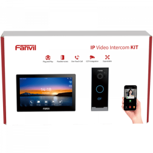 Kit Videoportero IP / Estación Interior i504W + Frente de Calle i60 / Pantalla Táctil 7″ HD / Videollamadas H.264/H.265 / Wi-Fi Dual Band / PoE / App Fanvil Link / ONVIF / 10,000 Tarjetas RFID Kit Videoportero IP / Estación Interior i504W + Frente de Calle i60 / Pantalla Táctil 7″ HD / Videollamadas H.264/H.265 / Wi-Fi Dual Band / PoE / App Fanvil Link / ONVIF / 10,000 Tarjetas RFID