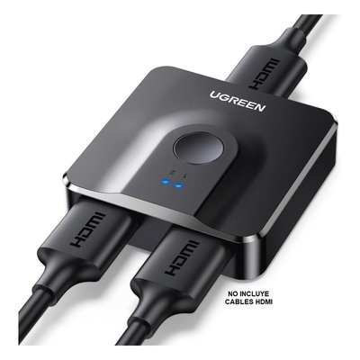 Switch HDMI Bidireccional / 4K 60Hz / HDR / 3D / Dolby Atmos / Metal / Sin Alimentación Externa - Image 2