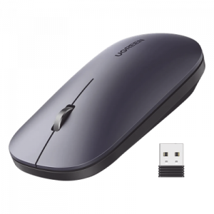 Mouse Inalámbrico / 2.4 GHz / Alcance 10 m (32.8 ft) / DPI 1000-4000 Ajustable / Ultra Delgado 3 cm / Silencioso 40 dB