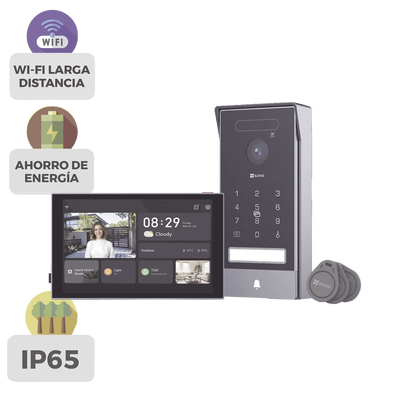 Video Portero Inteligente / 4K UHD / Wi-Fi 6 Dual Band / Reconocimiento de Venas de Palma y Facial / Monitor Táctil 8″ / Visión Nocturna Color / IP65 Video Portero Inteligente / 4K UHD / Wi-Fi 6 Dual Band / Reconocimiento de Venas de Palma y Facial / Monitor Táctil 8″ / Visión Nocturna Color / IP65