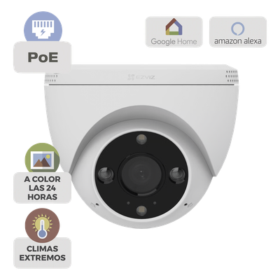 Cámara IP Bullet PoE / 3 Megapixel 2K / Visión Nocturna Color 30 m (98.4 ft) / Detección IA Humano/Vehículo / Audio Bidireccional / Defensa Activa / IP67 Cámara IP Bullet PoE / 3 Megapixel 2K / Visión Nocturna Color 30 m (98.4 ft) / Detección IA Humano/Vehículo / Audio Bidireccional / Defensa Activa / IP67