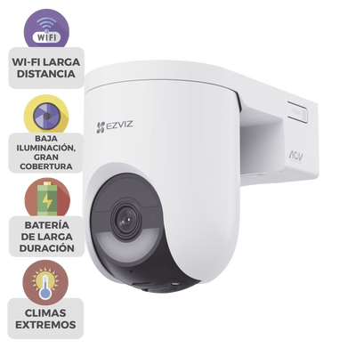 Cámara IP PT / 2K+ 4 Megapixel / Wi-Fi 6 + 4G LTE / Batería 5200 mAh / IP65 / IR 15 m (49.2 ft) / PTZ 340° Pan / 80° Tilt - Image 4