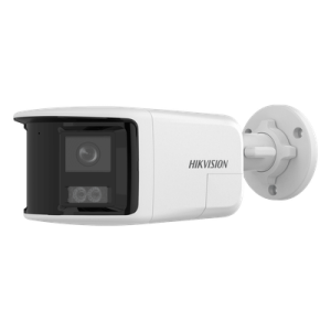 Cámara Bala IP / 6 Megapixel / Dual Light 30 m (98.4 ft) / Ángulo Panorámico 180° / Audio Bidireccional / IP67 / PoE 802.3af
