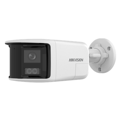 Cámara Bala IP / 6 Megapixel / Dual Light 30 m (98.4 ft) / Ángulo Panorámico 180° / Audio Bidireccional / IP67 / PoE 802.3af Cámara Bala IP / 6 Megapixel / Dual Light 30 m (98.4 ft) / Ángulo Panorámico 180° / Audio Bidireccional / IP67 / PoE 802.3af