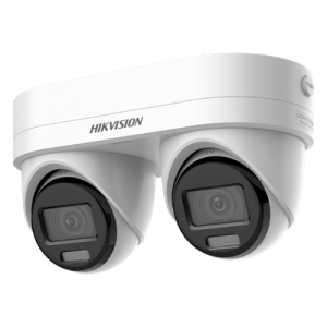 Cámara IP Dual Lente / 4 Megapixel por Sensor / WDR 120 dB / IR 10 m (32.8 ft) / IP67 / IK10 / PoE / Audio Bidireccional