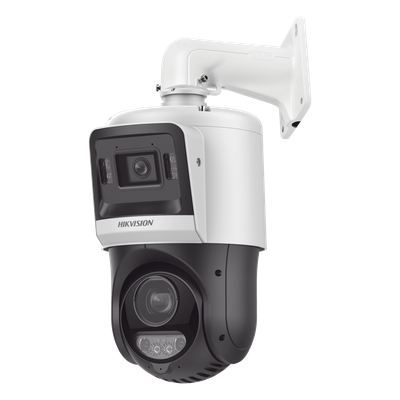 Domo PTZ IP TandemVu / 4 Megapixel + 4 Megapixel / Zoom Óptico 15X / IR 100 m (328.1 ft) + Luz Blanca 30 m (98.4 ft) / Audio Bidireccional / IP67 / PoE+ Domo PTZ IP TandemVu / 4 Megapixel + 4 Megapixel / Zoom Óptico 15X / IR 100 m (328.1 ft) + Luz Blanca 30 m (98.4 ft) / Audio Bidireccional / IP67 / PoE+